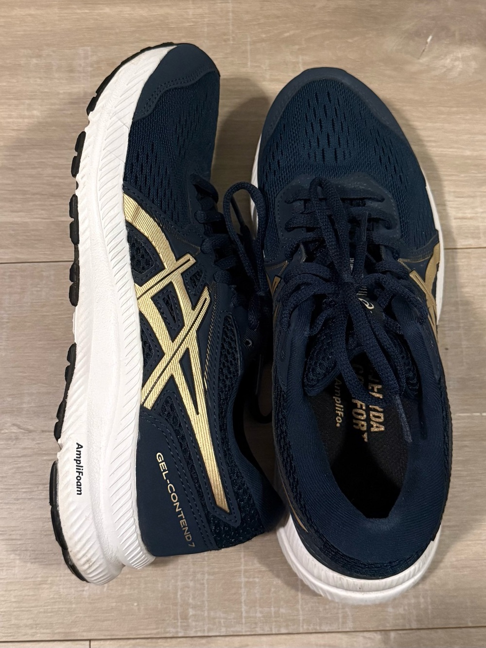 Women’s ASICS Navy & Gold GEL-Contend Running Sneakers